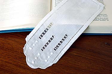 Hemstitch Bookmarks with Polka Dots Style 004 (12 pieces set)